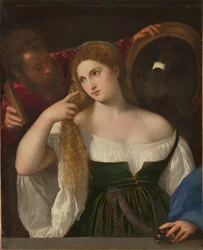 Jeune femme à la toilette
